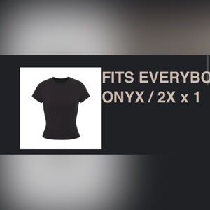 SKIMS Onyx Short Sleeve Tee